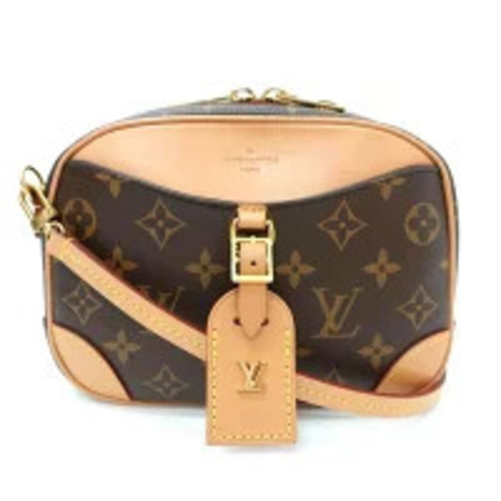 Louis Vuitton Deauville Monogram Canvas Leather Brown